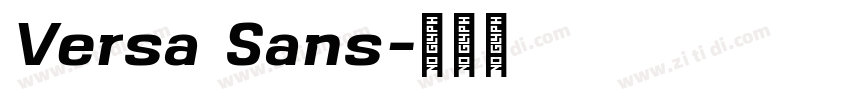 Versa Sans字体转换